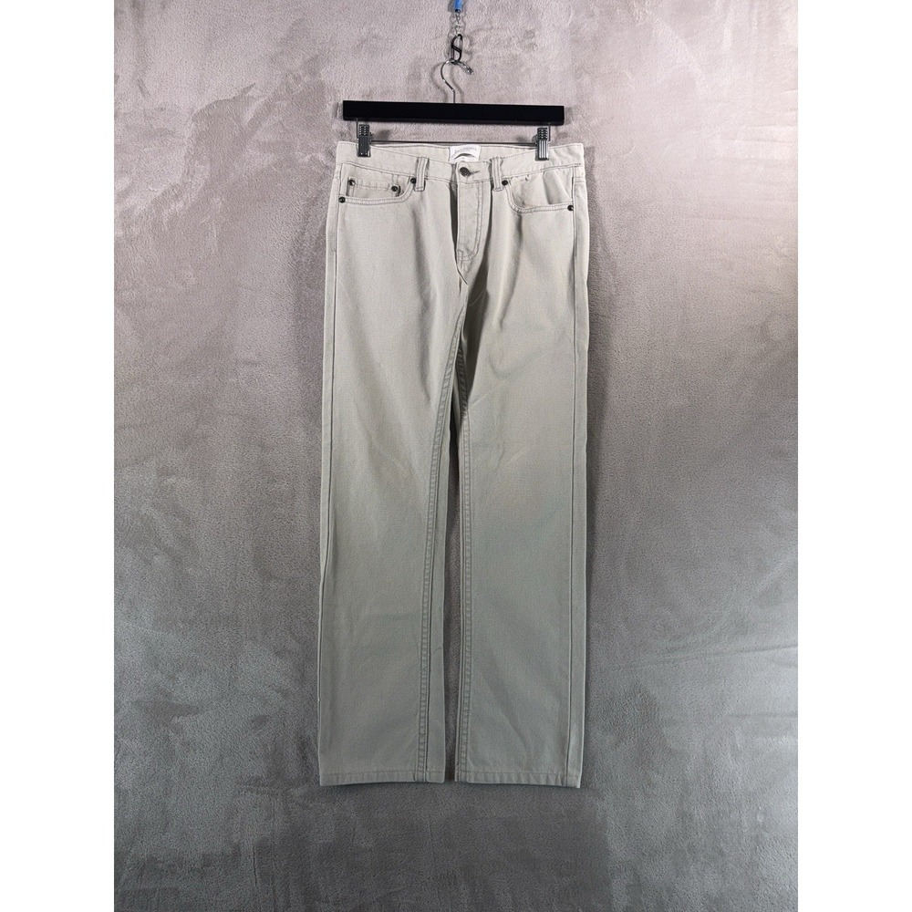 Saturdays New York City Slim Straight Jeans in Light Beige
